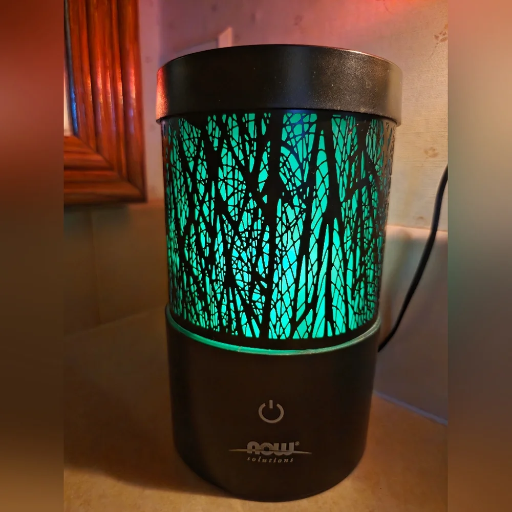 NOW Solutions Color-Changing Essential Oil Diffuser Black Base